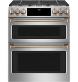 Café 30" Smart Slide-In, Front-Control, Dual-Fuel, Double-Oven Range with Convection