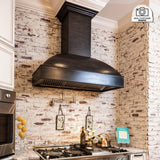 ZLINE Unfinished Wooden Wall Mount Range Hood - Includes Remote Blower (369UF-R) [Size: 42 Inch, CFM: 400]