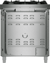 800 Series, Dual fuel freestanding range, 30'', Stainless steel