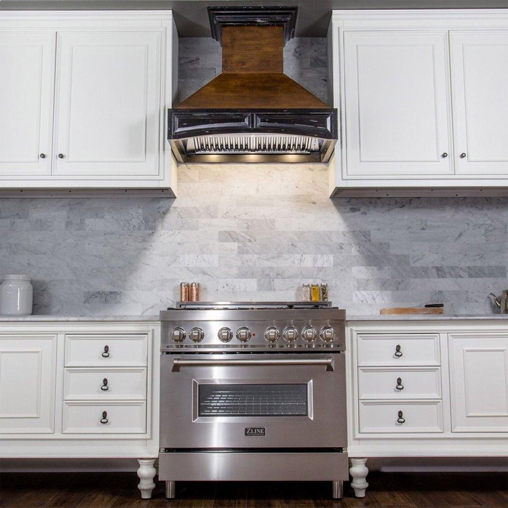 ZLINE 48 in. Remote Blower Wall Mount Range Hood in Wood (321AR-RD-48)
