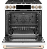 Café 30" Slide-In Front Control Gas Oven with Convection Range