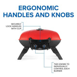 TravelQ 285 with Griddle , Propane, Red