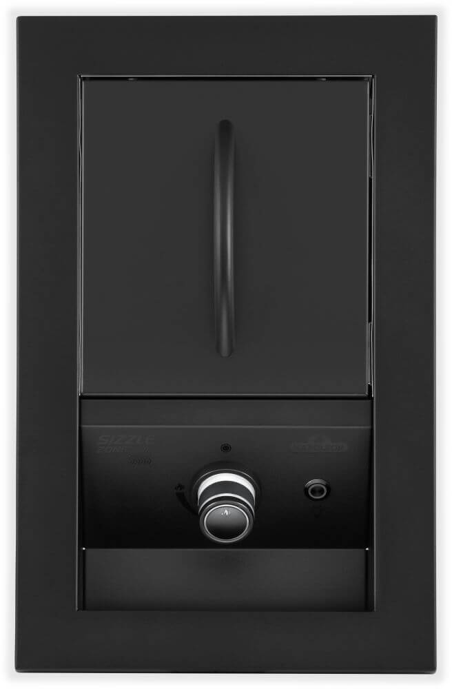 Built-in 700 Series Single Infrared Burner with Matte Black Cover , Propane, Matte/Matt Black