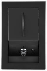 Built-in 700 Series Single Infrared Burner with Matte Black Cover , Propane, Matte/Matt Black