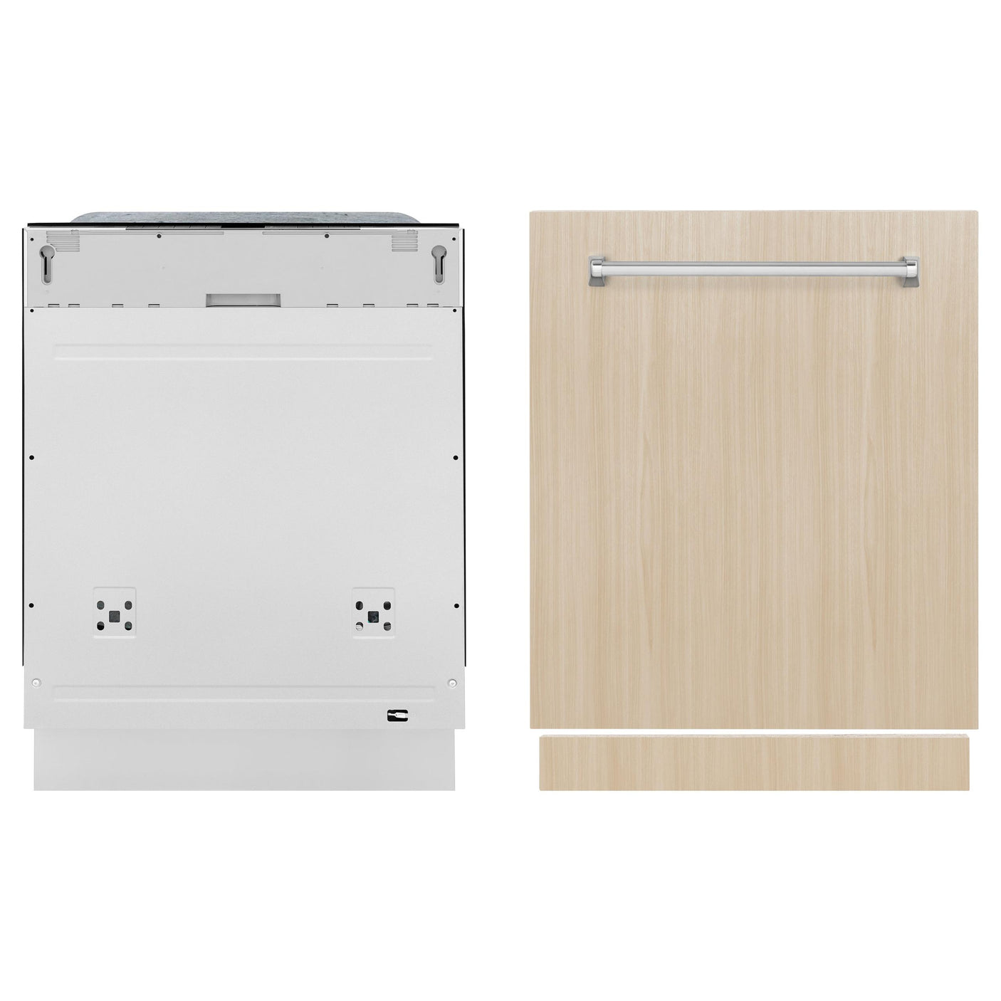 ZLINE 24" Monument Series 3rd Rack Top Touch Control Dishwasher in Custom Panel Ready with Stainless Steel Tub, 45dBa (DWMT-24) [Color: Panel Ready]