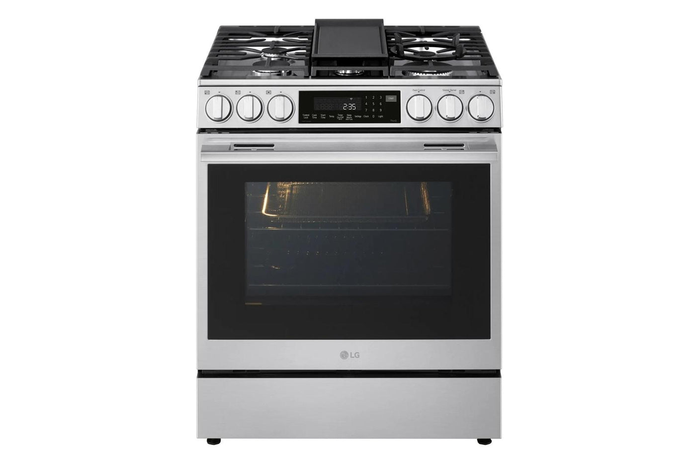 6.3 cu ft. Smart Gas Slide-In Range with InstaView®, ProBake Convection®, and Air Fry