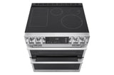 LG STUDIO 7.3 cu. ft. Double Oven Induction Slide-in Range with Probake® Convection and Air Fry