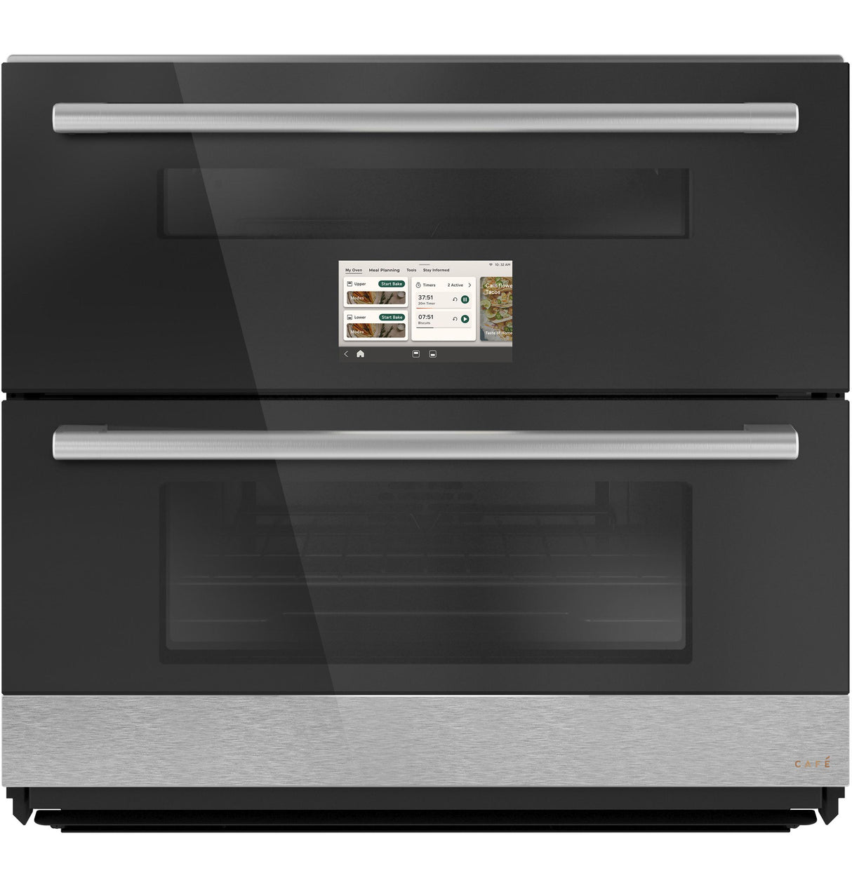 CAF(EBACK)™ 30" Duo Smart Single Wall Oven in Platinum Glass
