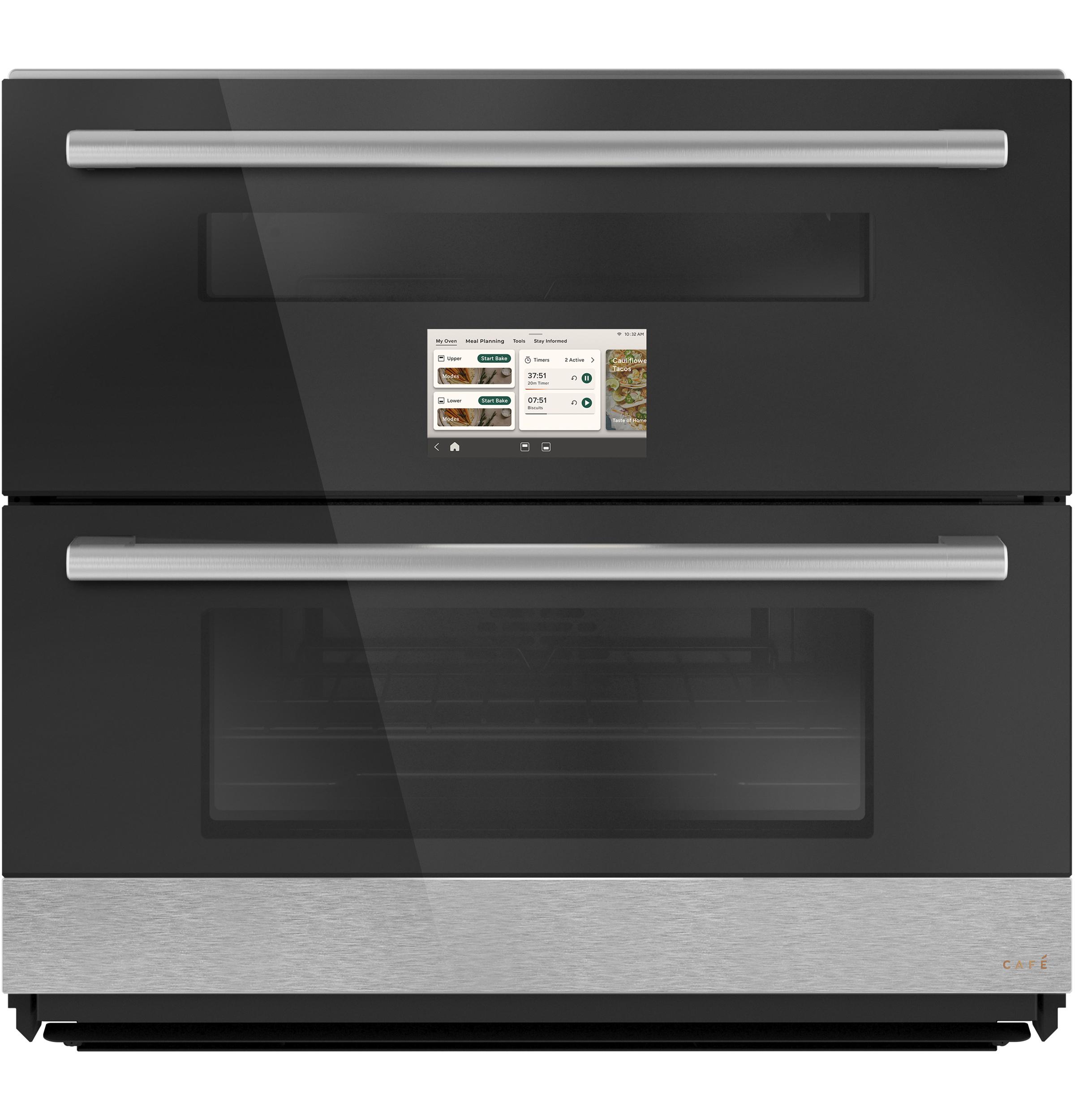 CAF(EBACK)™ 30" Duo Smart Single Wall Oven in Platinum Glass