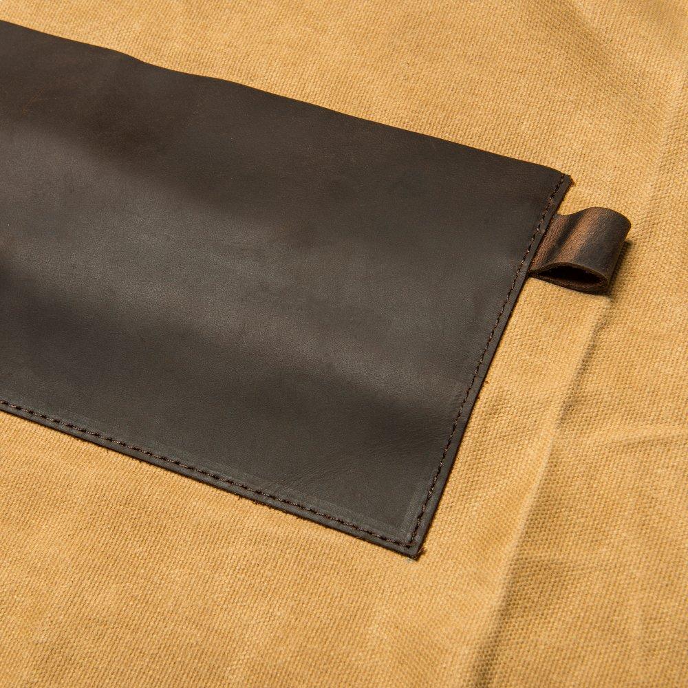 Grilling Apron - Brown Canvas & Leather L