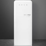 Approx 24" 50'S Style Refrigerator with ice compartment, White, Left hand hinge