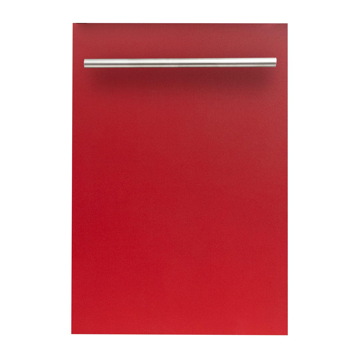 ZLINE 18 in. Compact Top Control Dishwasher with Stainless Steel Tub and Modern Style Handle, 52 dBa (DW-18) [Color: Red Matte]