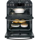 GE Profile™ 30" Smart Slide-In Front-Control Gas Double Oven Convection Range