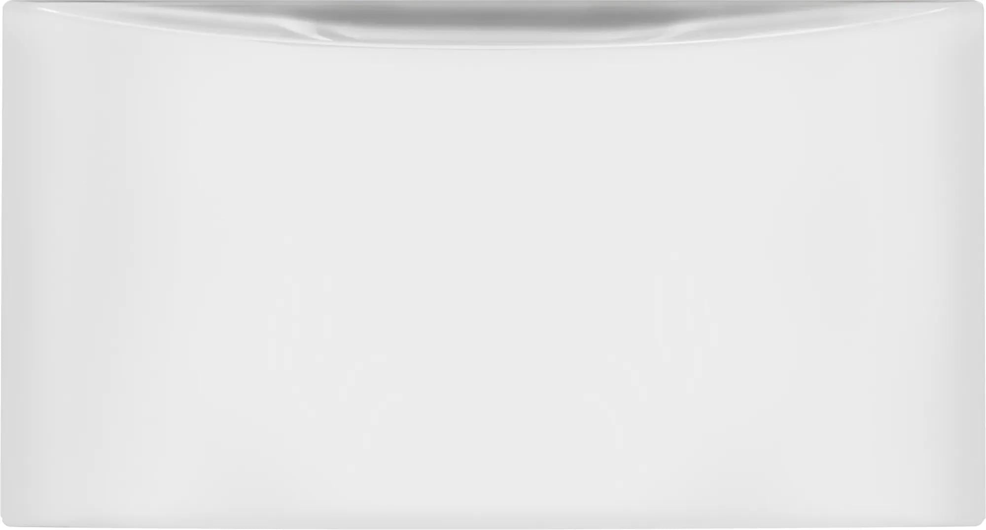 Luxury-Glide® Pedestal with Spacious Storage Drawer - Matte White Finish