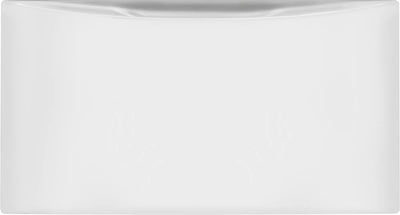 Luxury-Glide® Pedestal with Spacious Storage Drawer - Matte White Finish