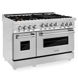 ZLINE 48" 6.0 cu. ft. Range with Gas Stove and Gas Oven in Stainless Steel (RG48) [Color: Blue Matte]