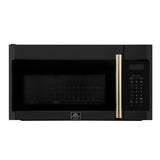 Forno Fornace 30-Inch Over the Range Convection Microwave, Black - 1.5 cu.ft, 300 CFM Vent, Touch Control, LED Light
