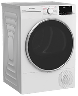 24" Compact Heat Pump Ventless Dryer 4.5 cu-ft, White Door Ring, White. Rated Energy Star most Efficient 2024