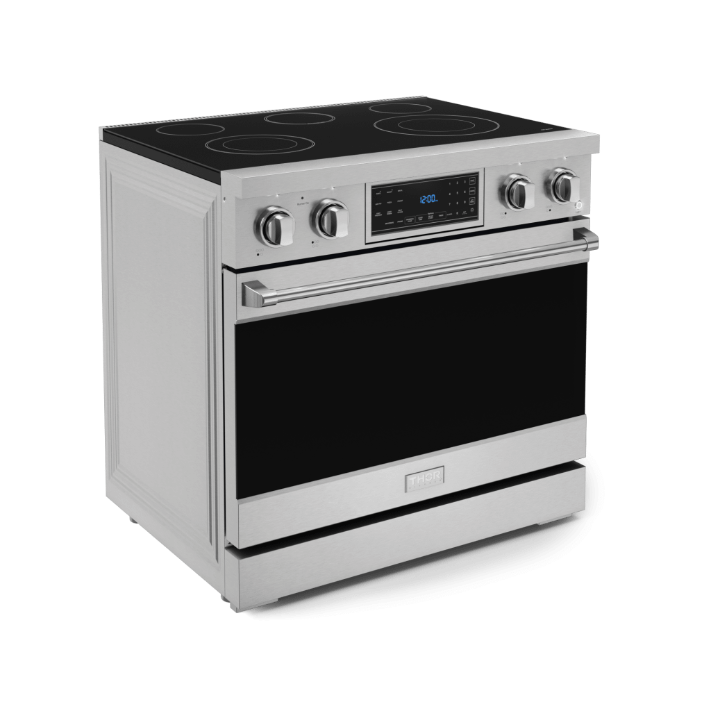 36 Inch Professional Electric Range With Tilt Panel Touch Control In Stainless Steel  Gordon Ramsay Series