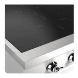 ILVE UHCPI486NSSC Nostalgie II 48 inch Built-In Induction Rangetop with 6 Elements, Stainless Steel (Chrome)