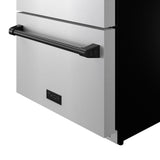 24 Inch Undercounter Built-in or Freestanding Drawer Refrigerator - Stainless Steel/black  Gordon Ramsay Series