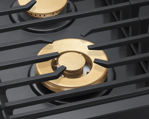 30" Gas Cooktop, Graphite Stainless Steel, Natural Gas