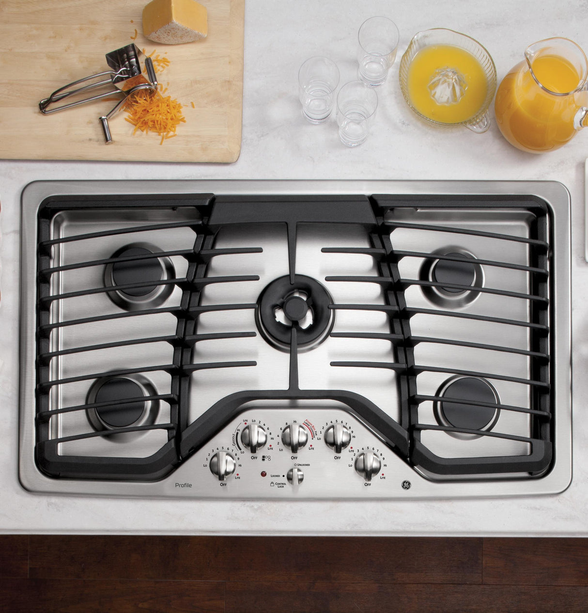 GE Profile™ Series 36" Built-In Gas Cooktop