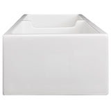 ZLINE 36" Palermo Farmhouse Apron Front Double Bowl Reversible Fireclay Kitchen Sink with Bottom Grid (FRC5121)
