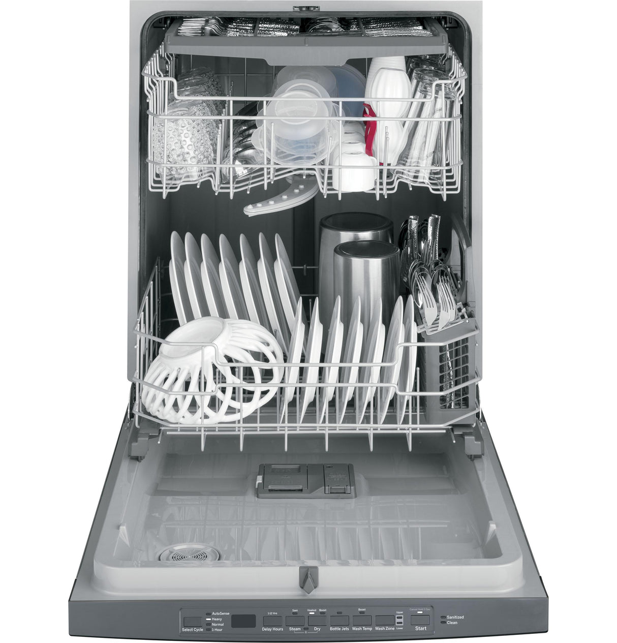 GE® Top Control with Plastic Interior Dishwasher with Sanitize Cycle & Dry Boost