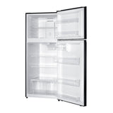 Verona VEFTF2817RBK 28 inch Top Freezer Refrigerator with 17.6 cu. ft. Total Capacity, Reversible Doors, Recessed Handle, Energy Star (Black)