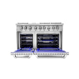 48 Inch Professional Dual Fuel Range In Stainless Steel
