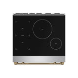 30 Inch Professional Induction Range With Tilt Panel Touch Control In Stainless Steel and Bronze  Gordon Ramsay Series