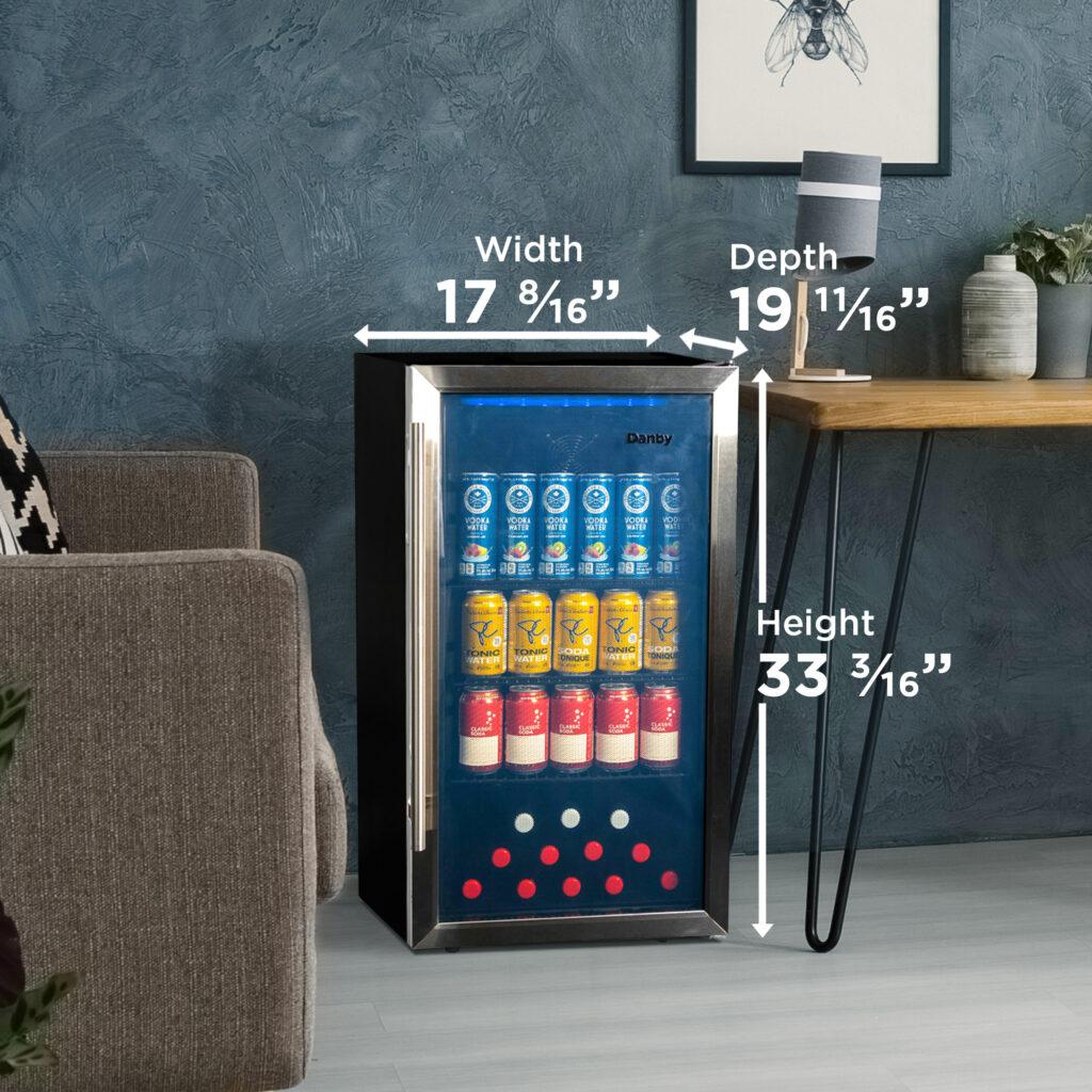 Danby 3.1 cu. ft. Free-Standing Beverage Center in Stainless Steel