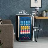 Danby 3.1 cu. ft. Free-Standing Beverage Center in Stainless Steel