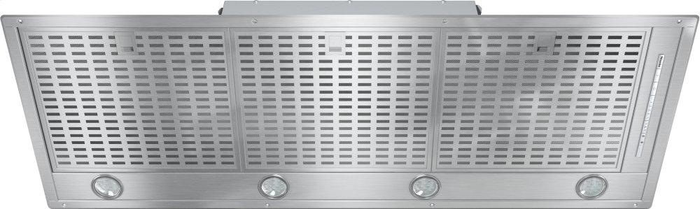 DA 2518 Stainless steel - Insert ventilation hood with energy-efficient LED lighting and backlit controls for easy use.