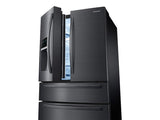 25 cu. ft. Large Capacity 4-Door French Door Refrigerator with External Water & Ice Dispenser in Black Stainless Steel