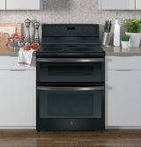 GE Profile™ 30" Free-Standing Electric Double Oven Convection Range