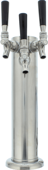 Presrv Kegerator Triple Tap Kit, SS, CO2