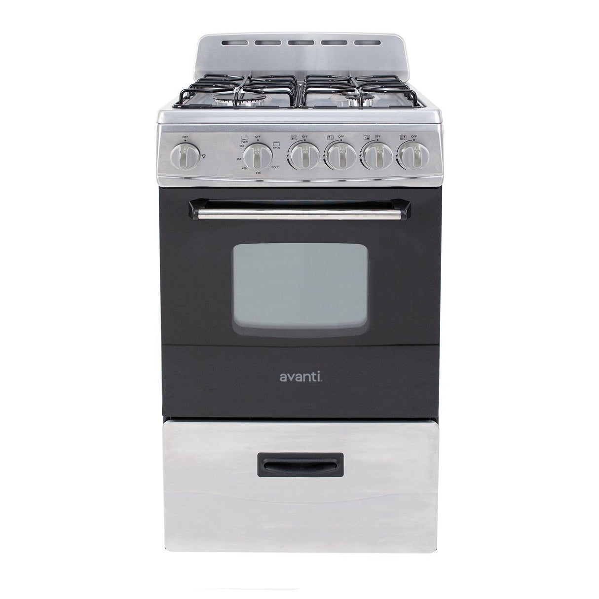 Avanti 20" Gas Range - Stainless Steel