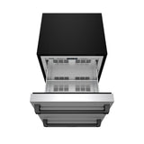 24 Inch Undercounter Built-in / Freestanding Drawer Freezer - Stainless Steel/black  Gordon Ramsay Series