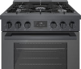 800 Series Dual Fuel Freestanding Range 30" Black Stainless Steel