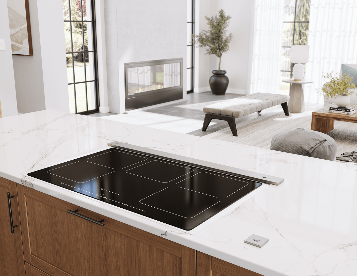 Treviso Downdraft, 14" rise, 36" Width, SS, 600 CFM