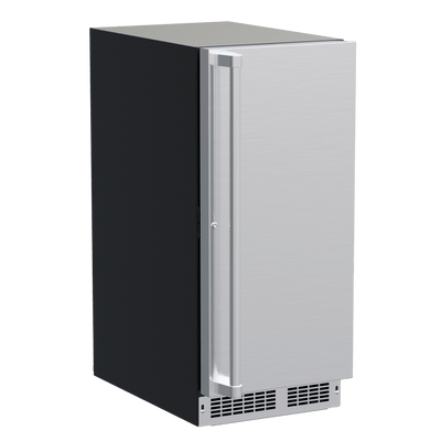 15-In Professional Built-In Single Zone Wine Refrigerator With Reversible Hinge with Door Style - Stainless Steel, Lock - Yes