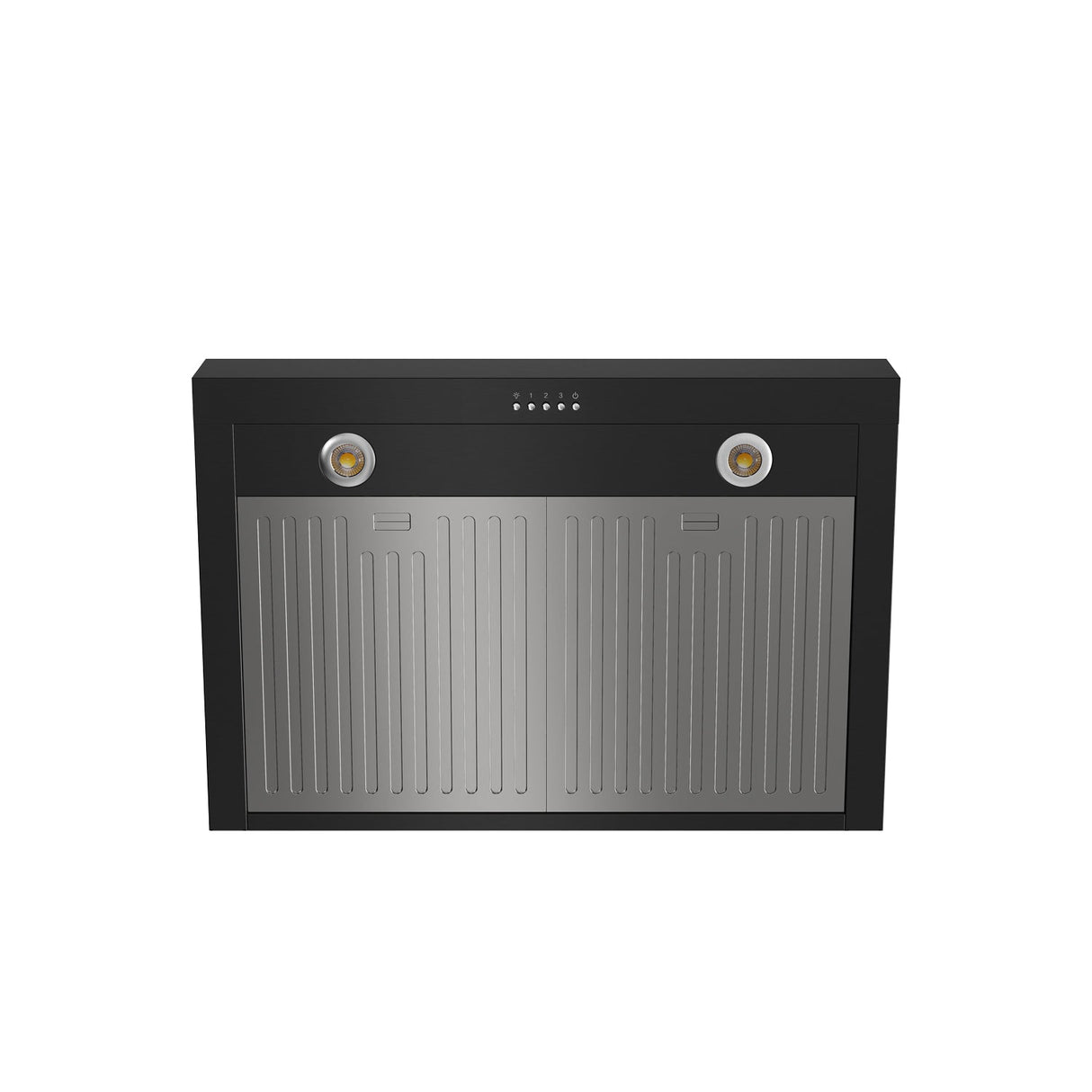 30" Professional Wall Mount Pyramid Range Hood In Black