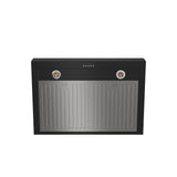 30" Professional Wall Mount Pyramid Range Hood In Black
