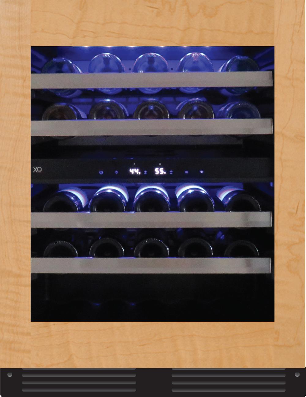 24" Designer Undercounter ADA Wine Storage Dual Zone - Panel Ready