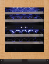 24" Designer Undercounter ADA Wine Storage Dual Zone - Panel Ready