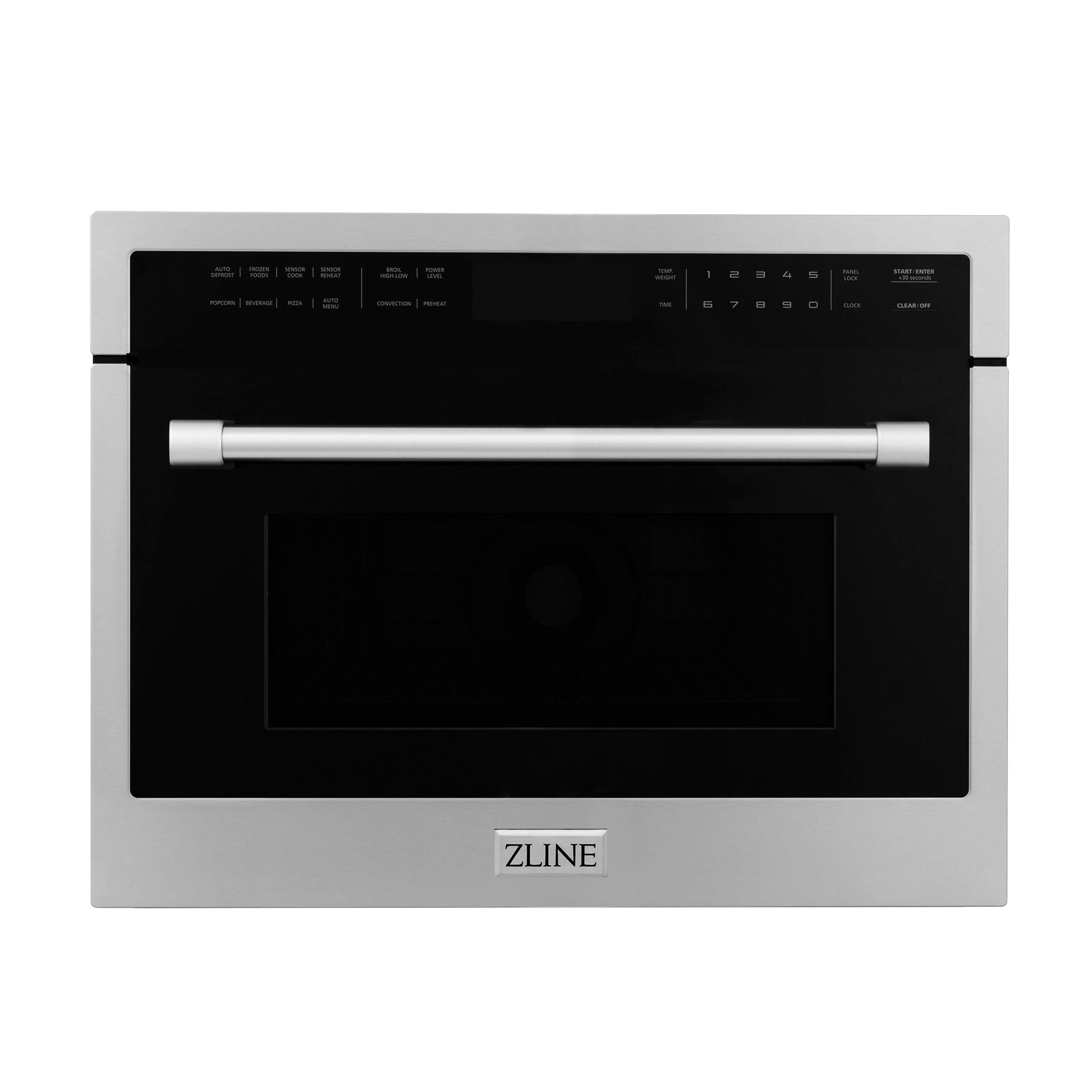 ZLINE 24 in. Built-in Convection Microwave Oven in Stainless Steel with Speed and Sensor Cooking (MWO-24) [Color: Stainless Steel]