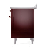 ILVE UNI366QNMPBUP Nostalgie II Noblesse 36 inch Induction Range (Solid Door, Burgundy, Copper)