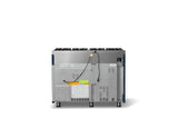 48"W. Sealed Burner Gas Range (Burner: 8b, Finish: Slate Blue, Trim: Brushed Brass, Fuel: Propane)